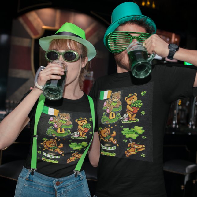 Camiseta Colección del Día de San Patricio (Teddy Bear St. Patrick's Day Collection T-Shirt)