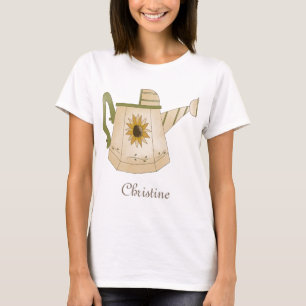 Camiseta Colección del jardín · Regadera con el girasol