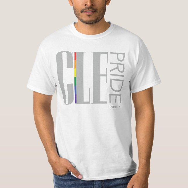 Camiseta Colección del orgullo del diseño de POPGAY - CLE (Anverso)