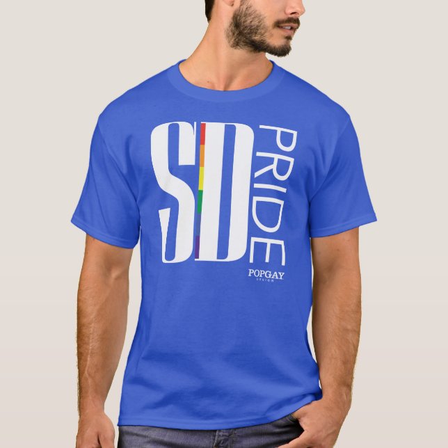 Camiseta Colección del orgullo del diseño de POPGAY - San (Anverso)