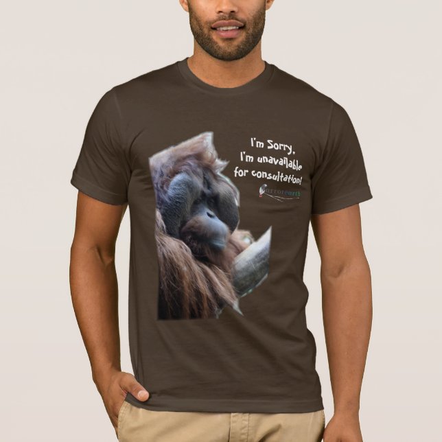 Camiseta Colección del ~Zoo de la consulta del orangután (Anverso)