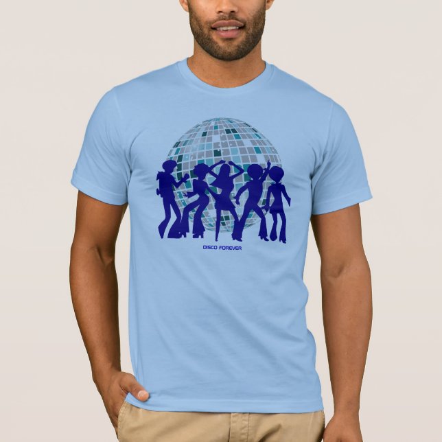 Camiseta Colección Disco Tee: Pelota azul de disco (Anverso)