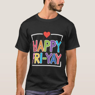 Camiseta Colección divertida de vuelta al cole Happy Fri-ya