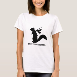 Camiseta Colección enojada de la ardilla de Ninja