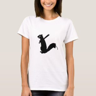 Camiseta Colección enojada de la ardilla del zombi