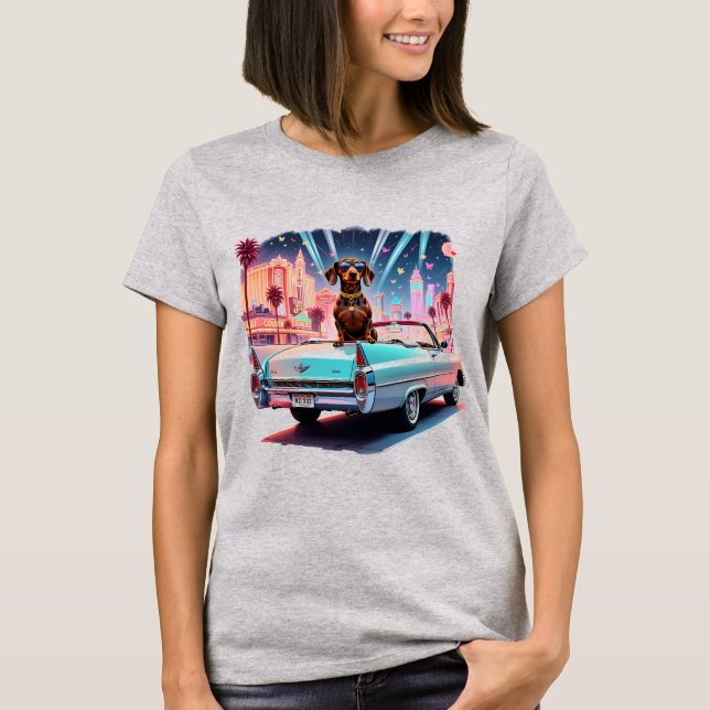 Camiseta Colección Glam Dachshund (Anverso)