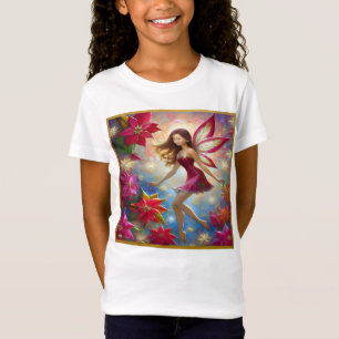 Camiseta Colección Hada de Navidad - Cabello Castaño Rojizo