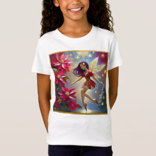 Camiseta Colección Hada de Navidad - Cabello Ciruela Recto