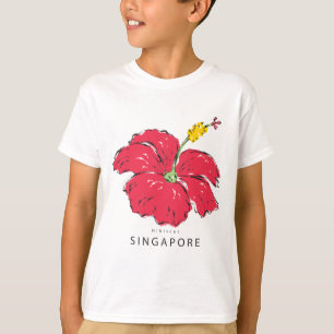 CAMISETA COLECCIÓN HIBISCUS DE SINGAPUR