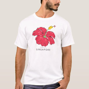 CAMISETA COLECCIÓN HIBISCUS DE SINGAPUR