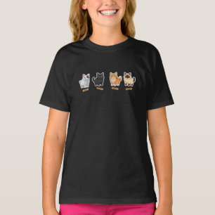 Camiseta Colección japonesa de gatos de pan fluido
