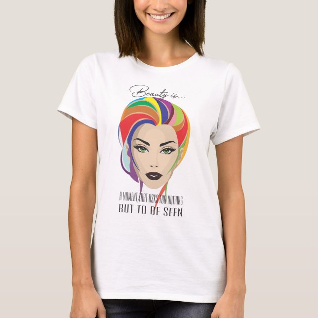 Camiseta Colección "La belleza es..." (Anverso)