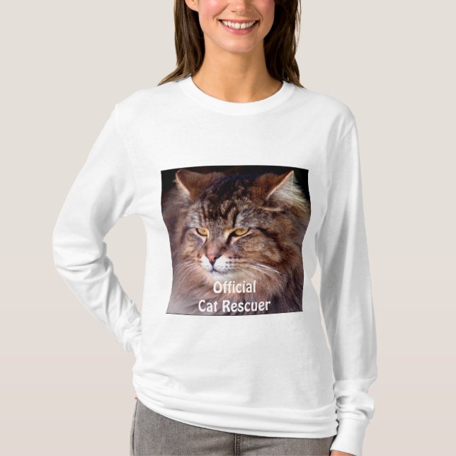 Camiseta Colección Maine Coon Fluffy Kitty Cat lover (Anverso)
