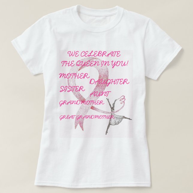 Camiseta COLECCIÓN PRINCESA ROSA Damas (Diseño del anverso)