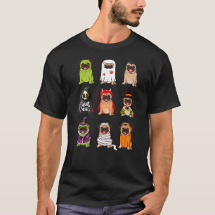 Camiseta Colección Pug Happy Pug O Ween Halloween Spooky C