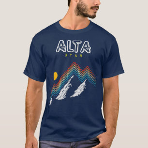 Camiseta Colección Retro de la estación de esquí Alta Ut