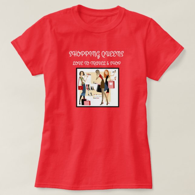 Camiseta Colección Shopping Queen - Damas  (Diseño del anverso)