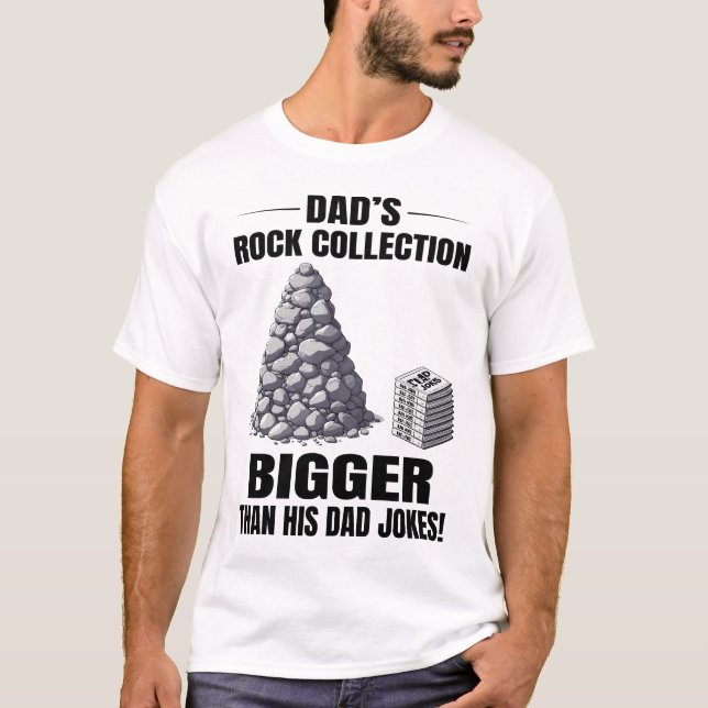 Camiseta Coleccionador de coleccionista de rock de montaña  (Anverso)