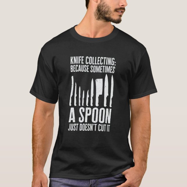 Camiseta Coleccionador de Cuchillos Cuchillos Recolectando  (Anverso)