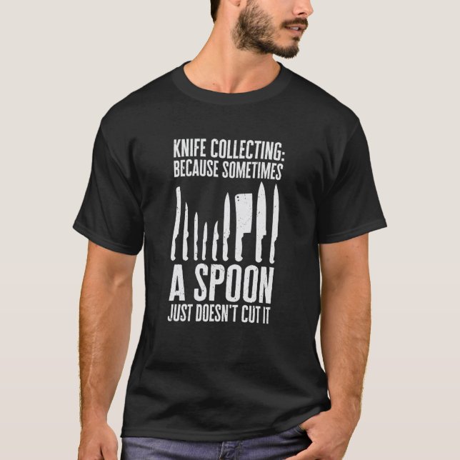 Camiseta Coleccionador de Cuchillos Cuchillos Recolectando  (Anverso)