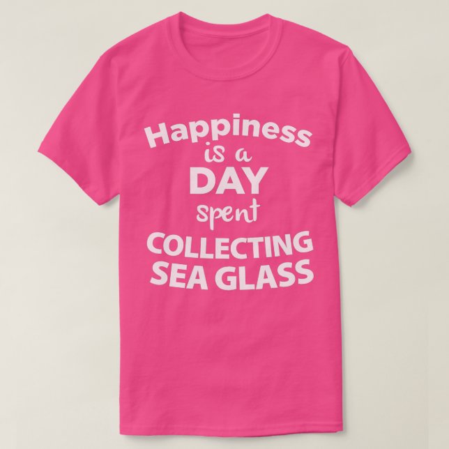 Camiseta Coleccionador de vidrio marino Recolectando playa  (Diseño del anverso)
