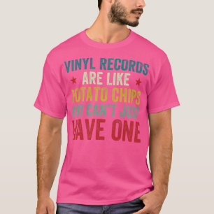 Camiseta Coleccionando discos de vinilo divertido amante de