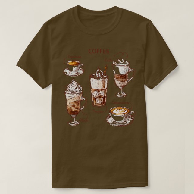 Camiseta Colecciones de café (Diseño del anverso)