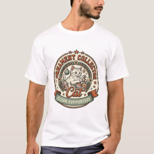 Camiseta Coleccionista de Adornos Gato Coleccionista de Ado