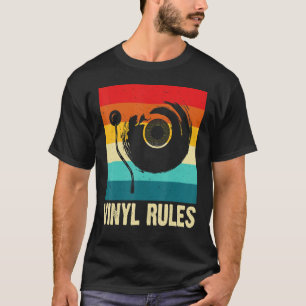 Camiseta Coleccionista de discos de vinilo Reglas de vinilo