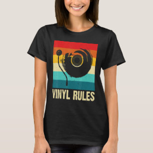 Camiseta Coleccionista de discos de vinilo Reglas de vinilo