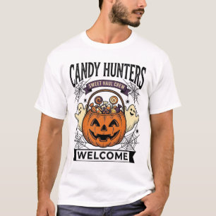 Camiseta Coleccionista de dulces de Halloween Grabado vinta