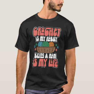 Camiseta Coleccionista de Hilo de Ganchillo Mamá Tejedora D