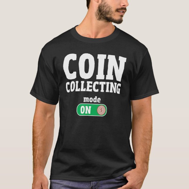 Camiseta Coleccionista de moneda moneda moneda Hobb numismá (Anverso)