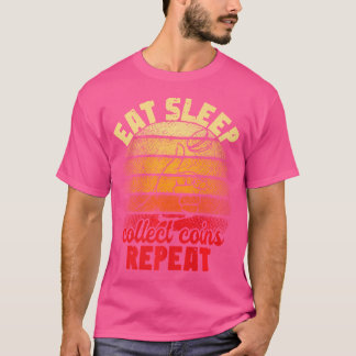 Camiseta Coleccionista de Monedas Hobby Peniques Monedas Am