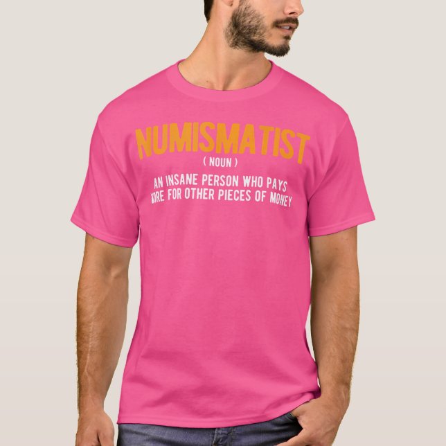 Camiseta Coleccionista de Monedas Numismática Colección de  (Anverso)
