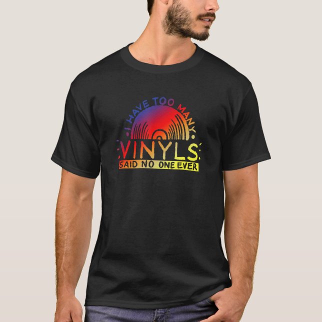 Camiseta Coleccionista De Música Lo Tengo En Vinyl (Anverso)