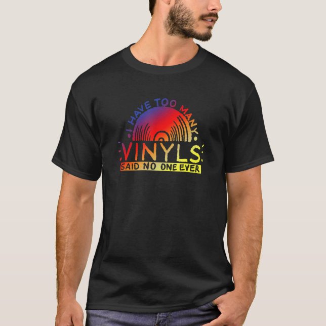 Camiseta Coleccionista De Música Lo Tengo En Vinyl (Anverso)