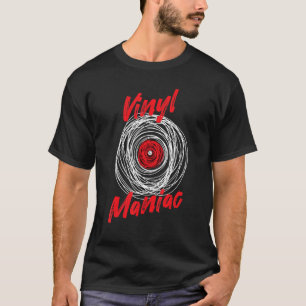 Camiseta Coleccionista de Música Retro de Discos de Vinilo