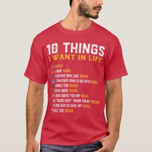 Camiseta Coleccionista de rocas buscador de rocas geólogo b