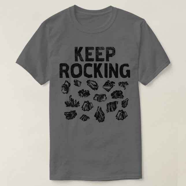 Camiseta Coleccionista de rock Keep Rocking (Diseño del anverso)