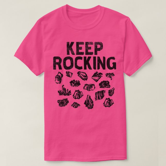Camiseta Coleccionista de rock Keep Rocking 1 (Diseño del anverso)