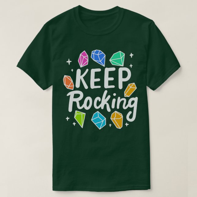 Camiseta Coleccionista de rock Keep Rocking 2 (Diseño del anverso)