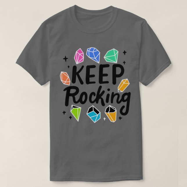 Camiseta Coleccionista de rock Keep Rocking 2 (Diseño del anverso)
