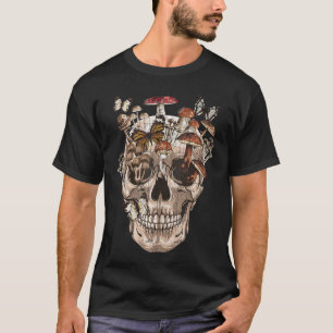 Camiseta Colector de champiñones con cráneo espeluznante