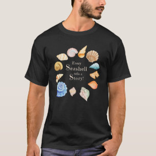 Camiseta Colector de conchas marinas de vacaciones en la pl