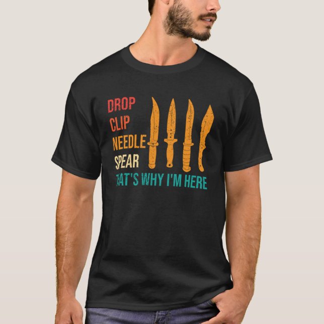 Camiseta Colector de cuchillos de aguja de la aguja del cli (Anverso)