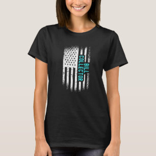 Camiseta Colector de facturas con bandera estadounidense