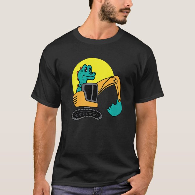 Camiseta Colector de juguetes de extracción de dinosaurios (Anverso)