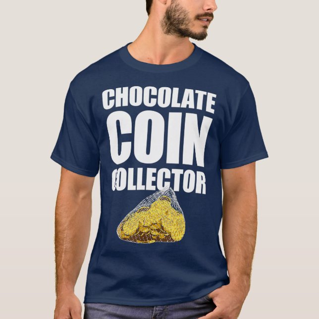 Camiseta Colector de monedas de chocolate Hanukkah Gelt (Anverso)