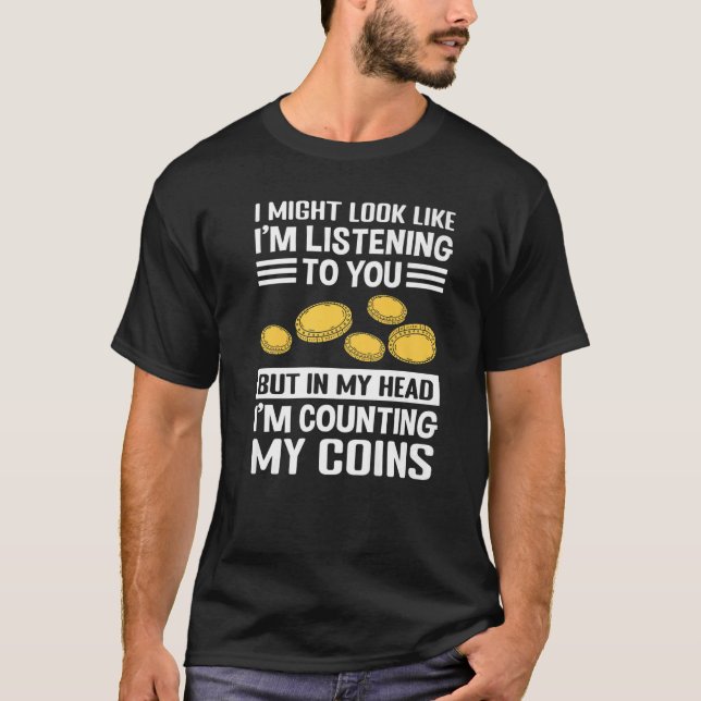 Camiseta Colector de monedas y colección de monedas numismá (Anverso)